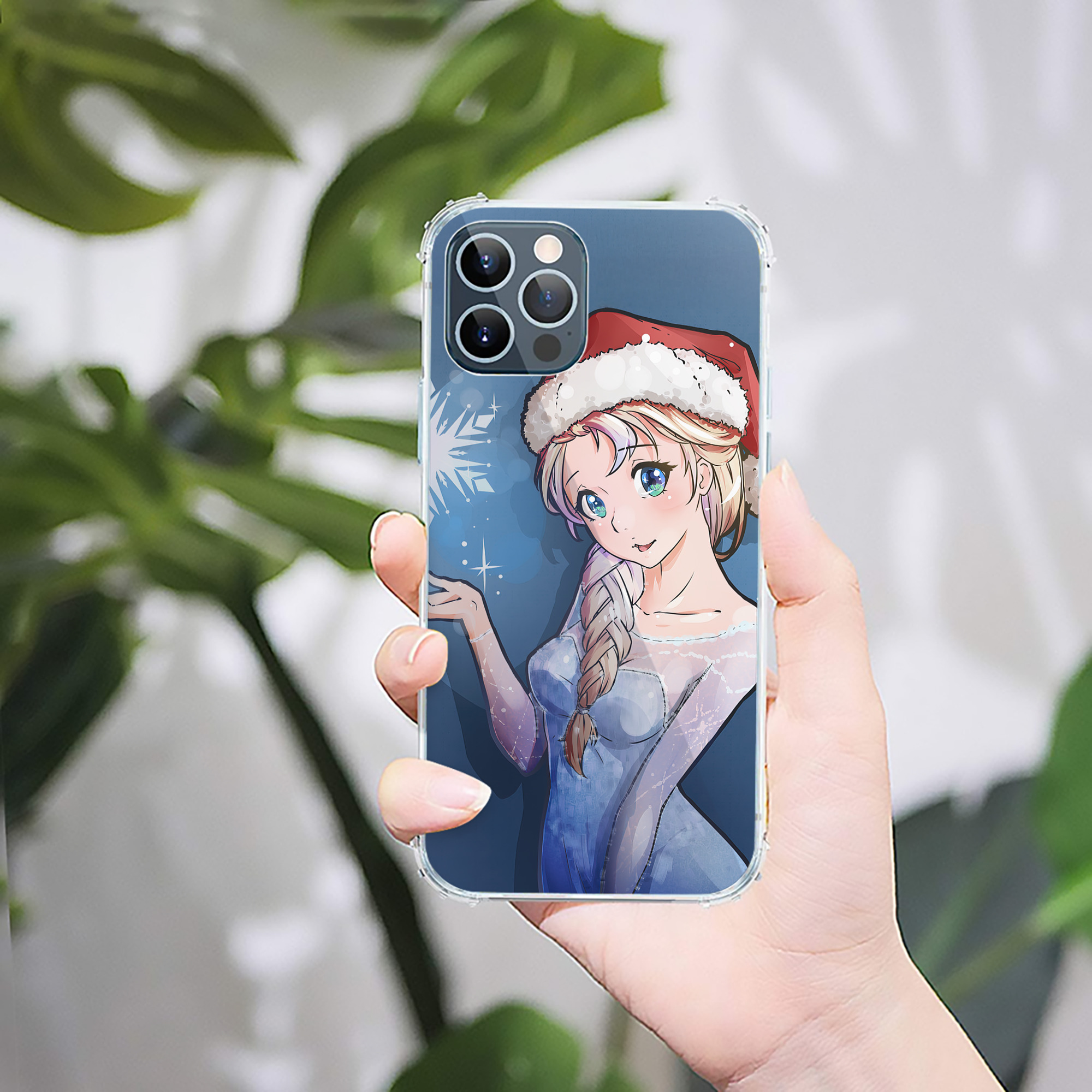 （画像用） アナと雪の女王 アンナ エルサ Frozen Anna Elsa 【iPhone 12シリーズ対応】透明スマホケース（クリアソフトケース）